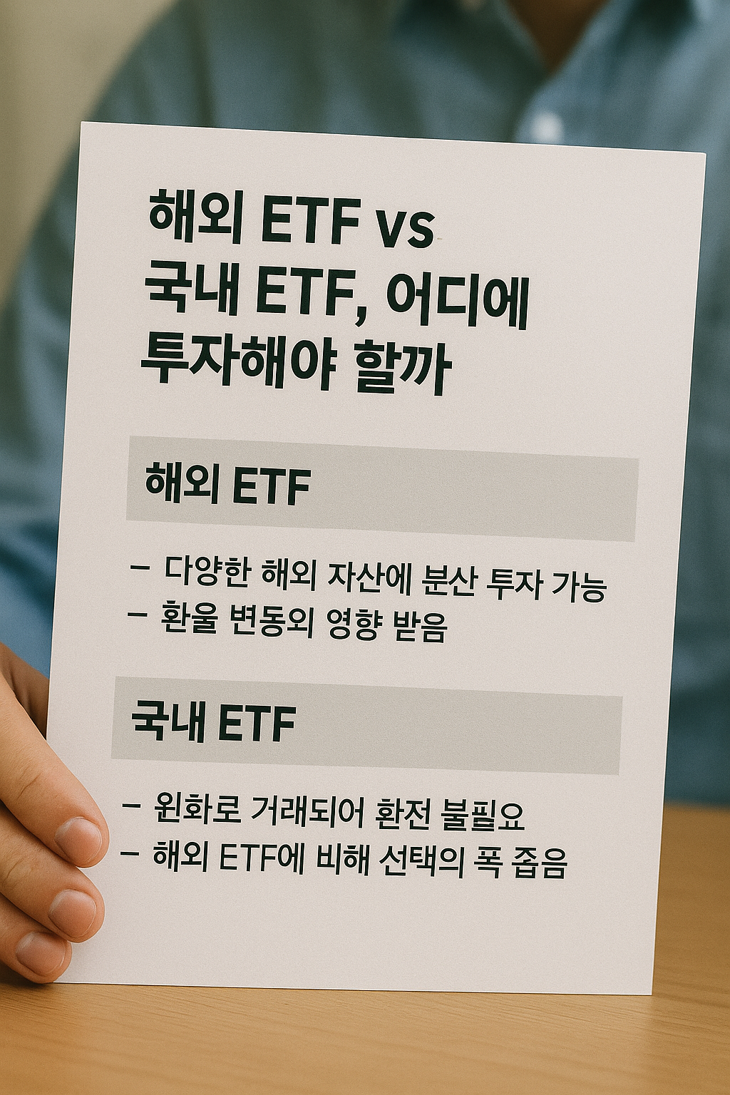 해외 ETF vs 국내 ETF, 어디에 투자해야 할까? 관련 이미지