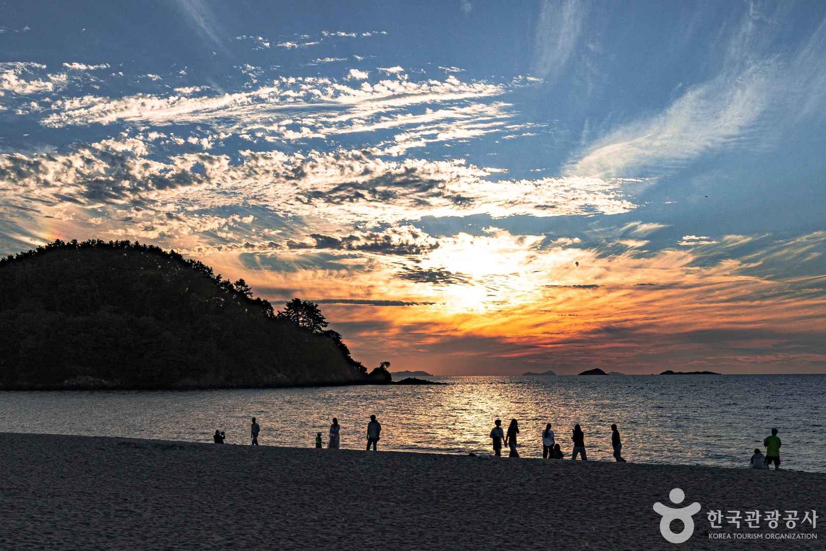 부안 변산해수욕장 일몰