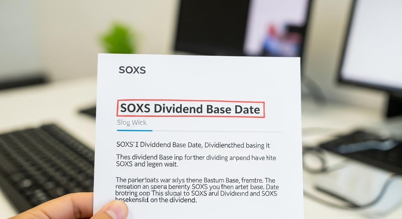 soxs 배당 기준일
