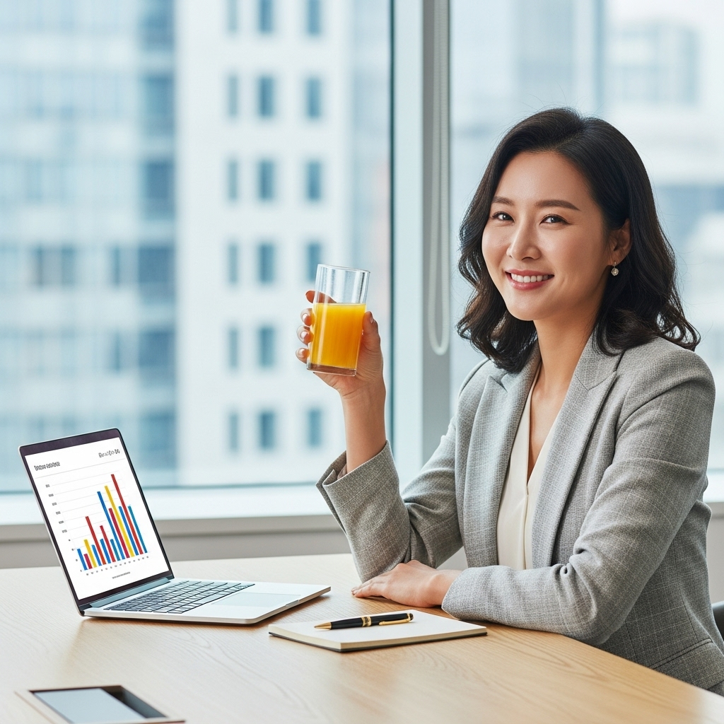 인지 기능 향상을 돕는 오렌지 주스 섭취 습관