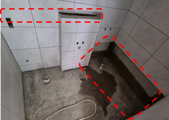 젠다이와 욕조 마감부위