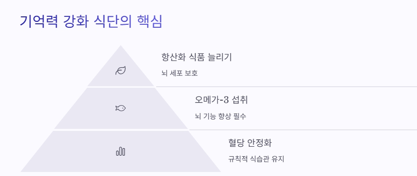 중장년을 위한 기억력 강화 식단