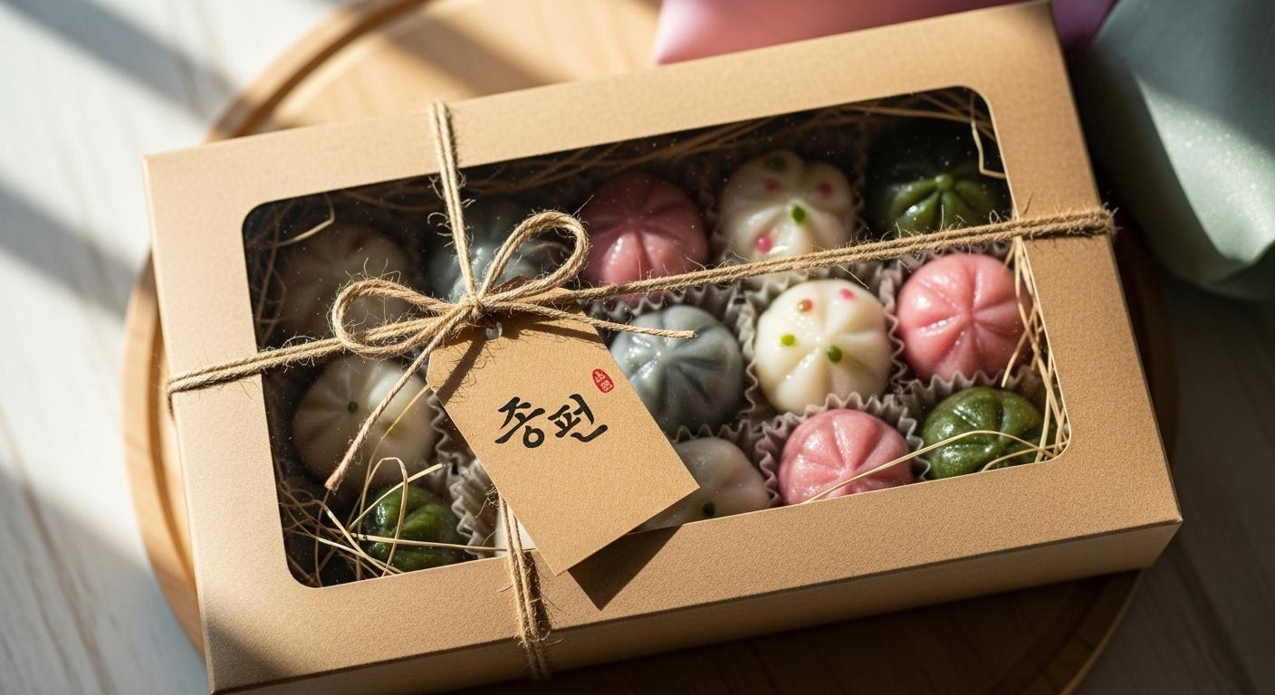 송편 포장 상자