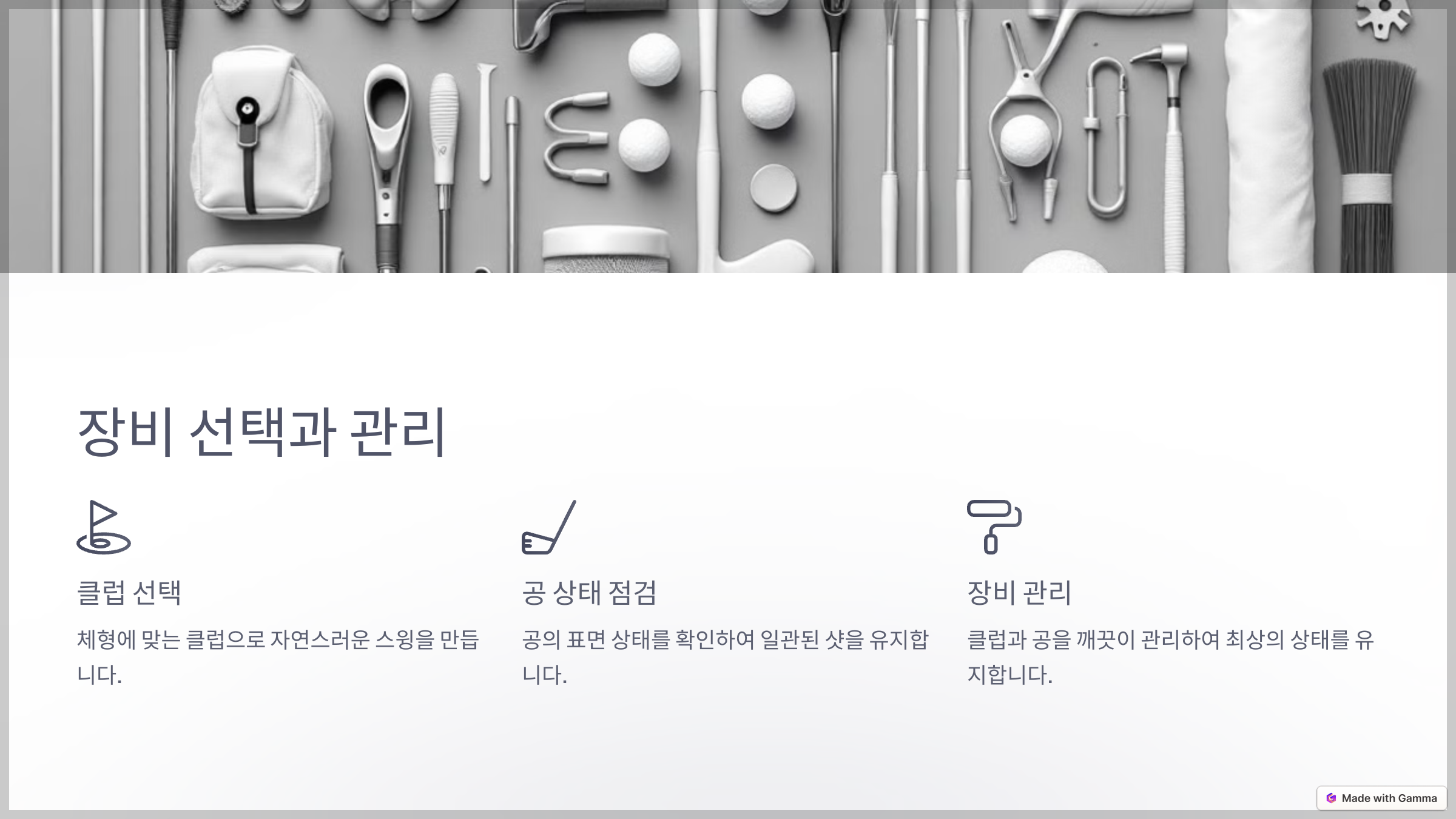 파크골프 장비의 선택과 관리