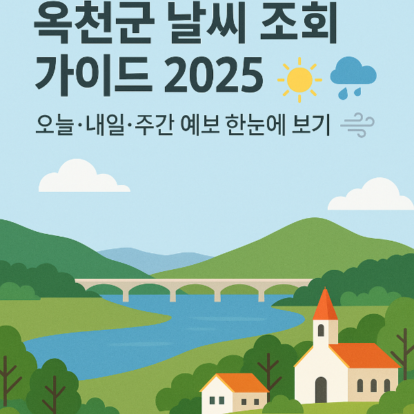 옥천군 날씨 조회