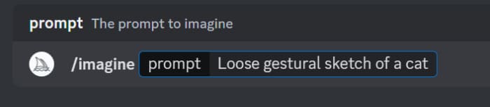 a Loose Gestural sketch of a cat