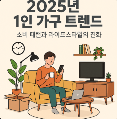 2025년 1인 가구 트렌드: 소비 패턴과 라이프스타일의 진화