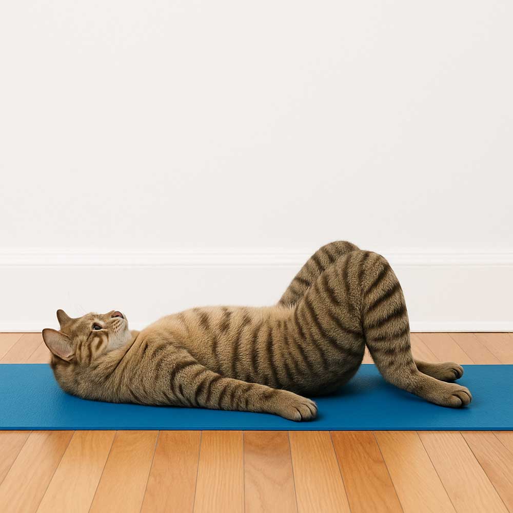 바닥에 누워 무릎만 세워둔 자세