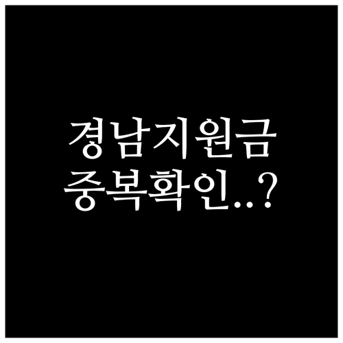 경남 지자체 지원금과 중앙정부 혜택 ..