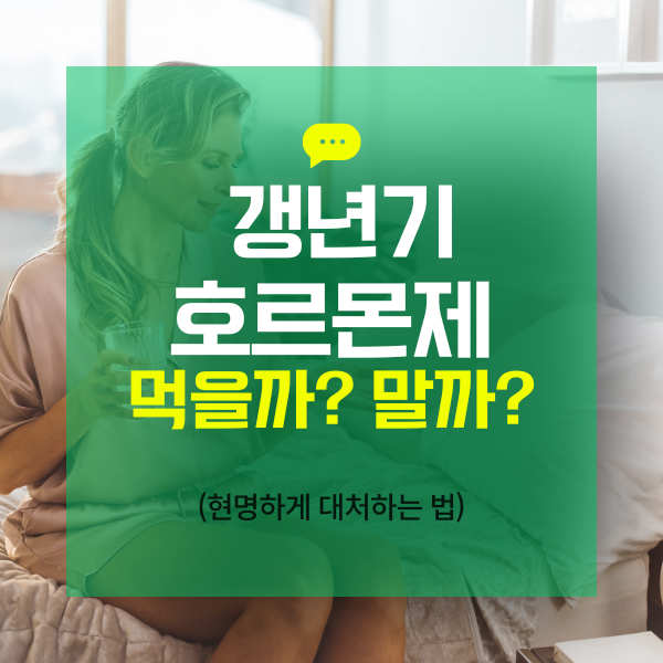 갱년기 여성 호르몬제, 먹을까? 말까? 호르몬제 복용 후기