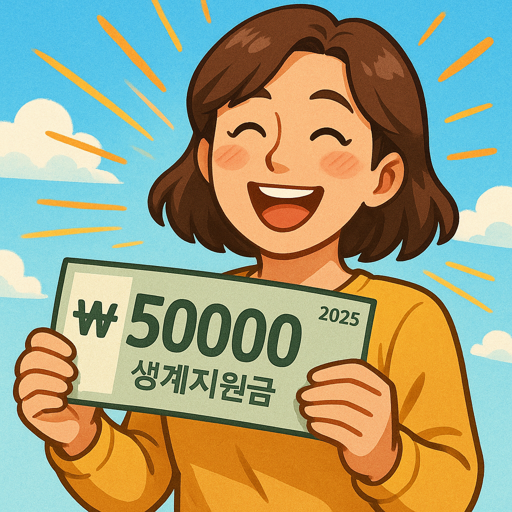 2025 민생지원금 50만원 에 대한 썸네일 만들어줘