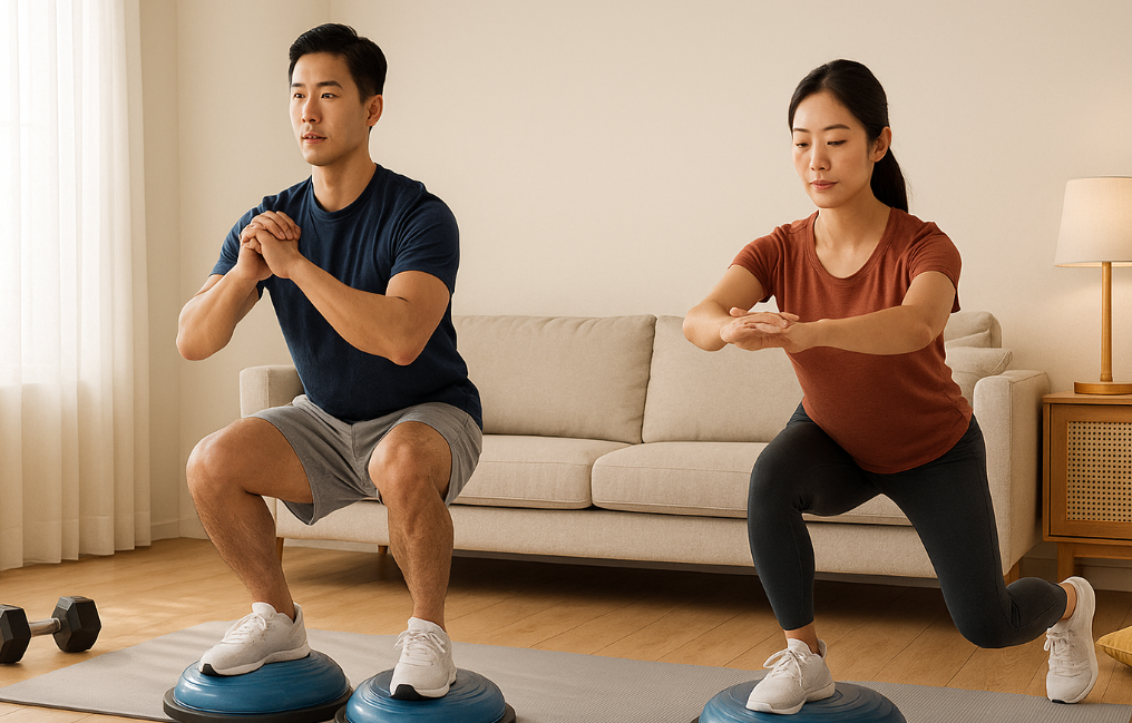 보수(BOSU) 균형 운동
