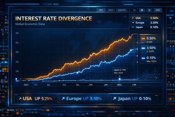 주요 국가 간 금리 차이
