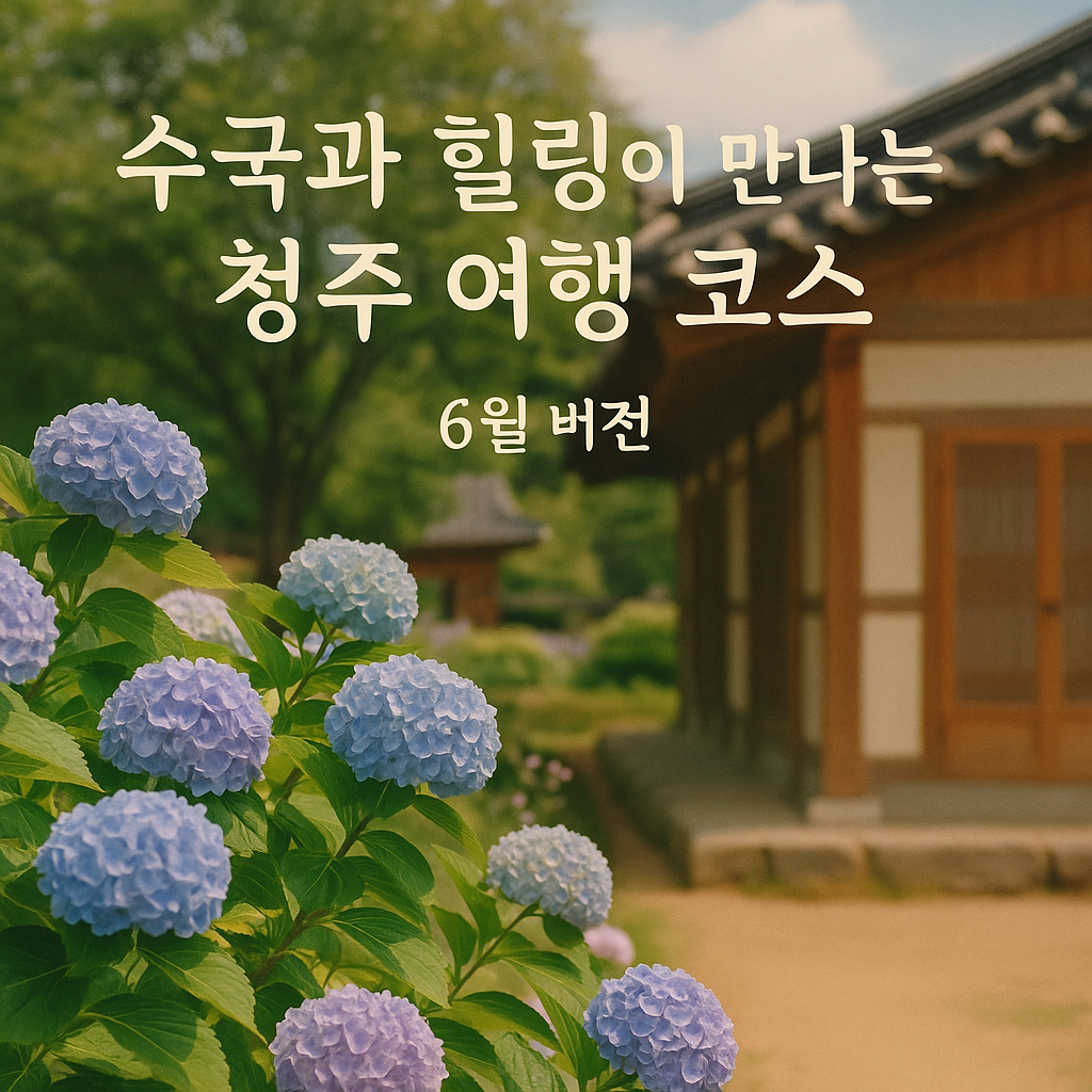 수국과 힐링이 만나는 청주 여행 코스 6월 버전