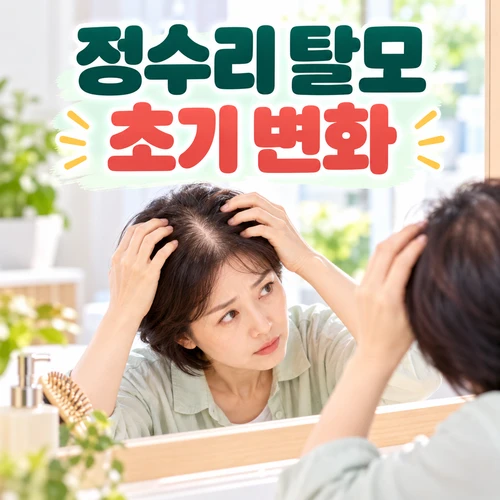 정수리 탈모 초기 변화