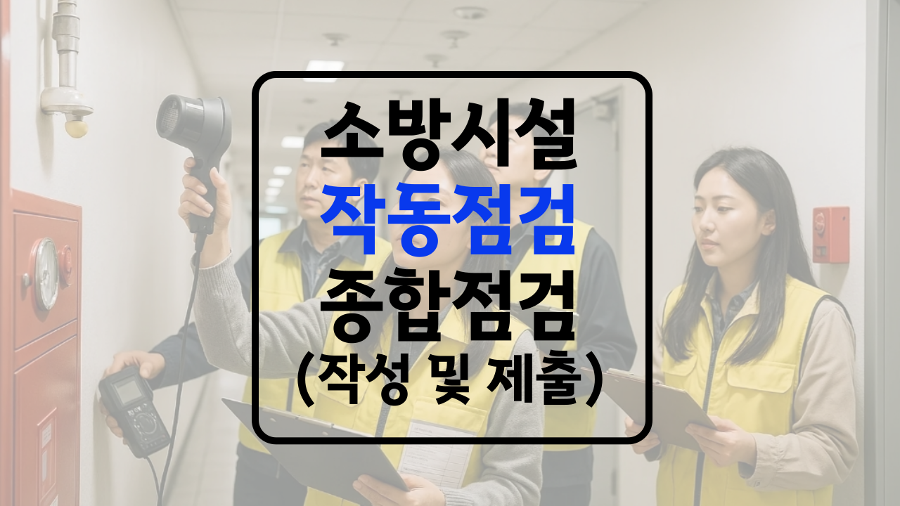 소방 작동점검 결과 보고서 작성