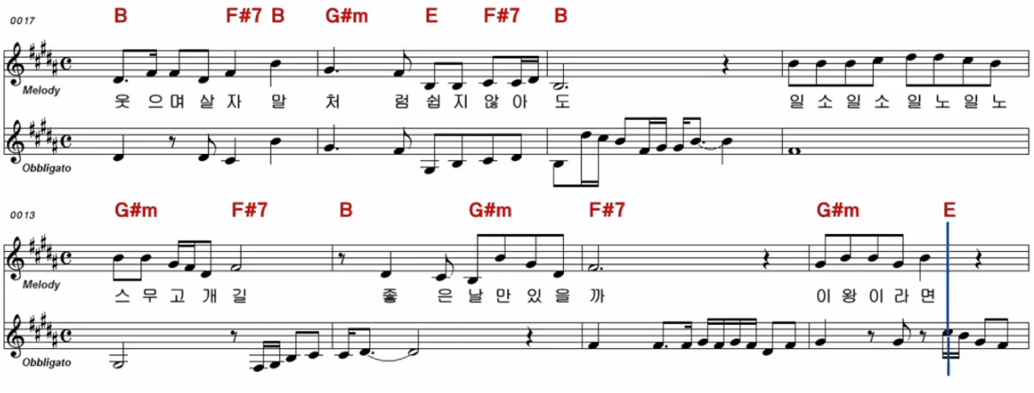 진해성(신유) 일소일소 일노일노 악보 노래방