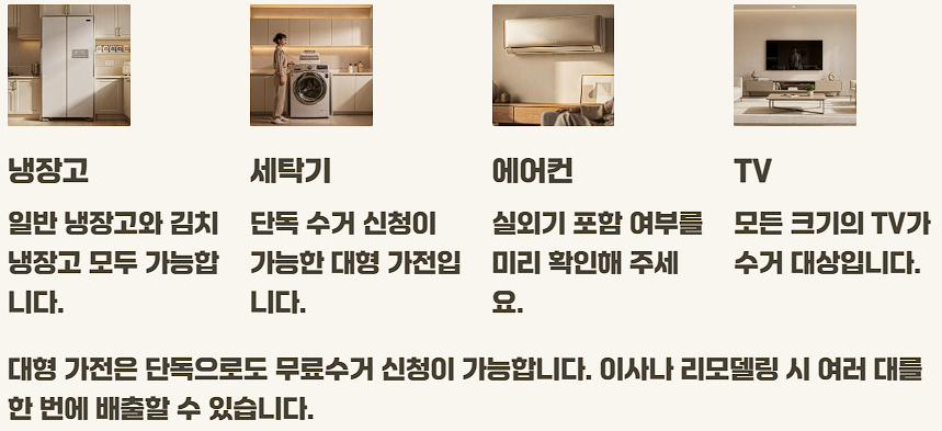 폐가전 무료수거 신청방법