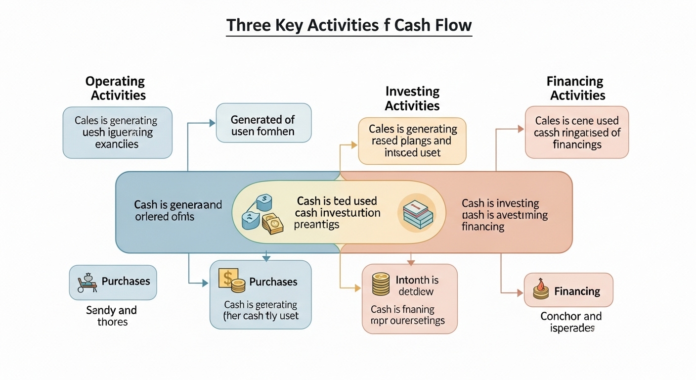 현금흐름의 세 가지 주요 활동