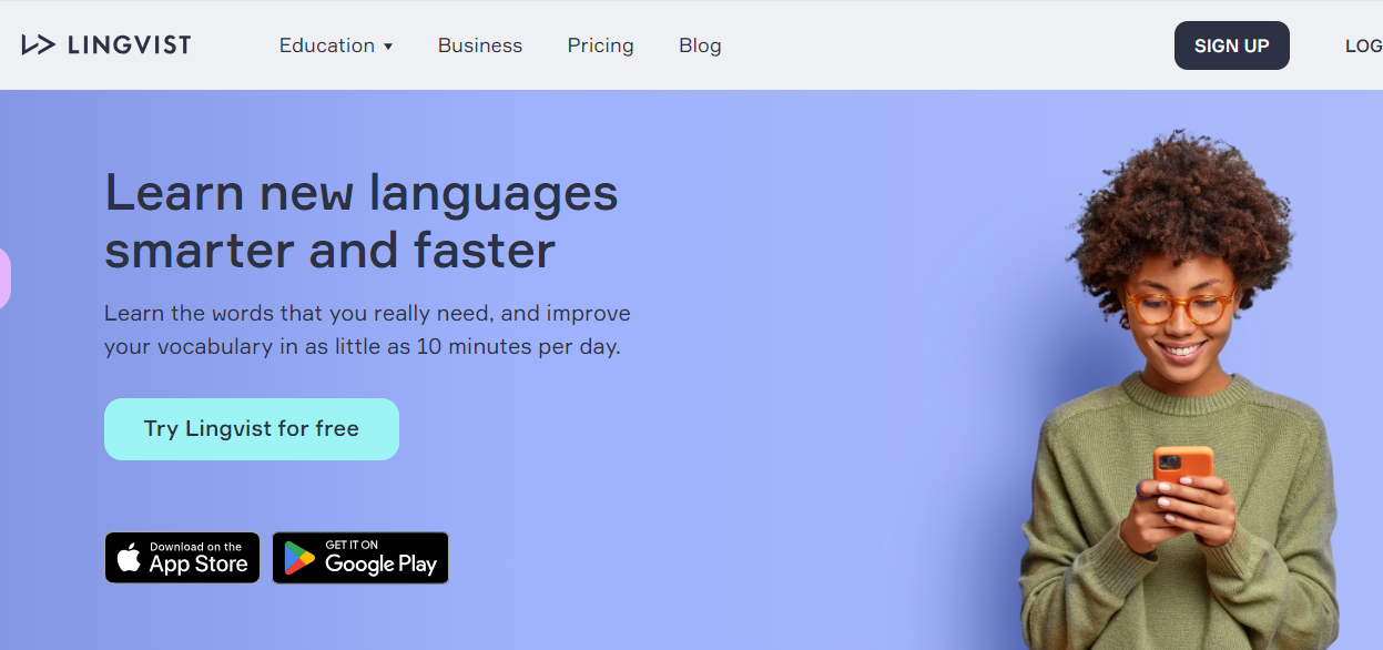 AI 기술을 활용한 외국어 언어 학습 보조 도구 앱, 웹 추천