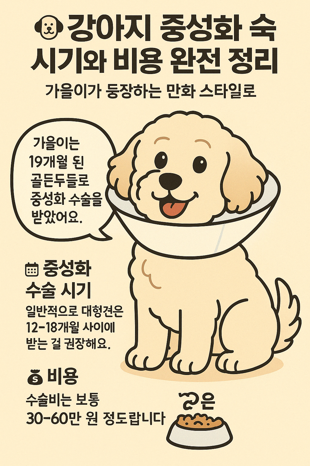 🐶 강아지 중성화 수술 시기와 비용 완전 정리 📅💸