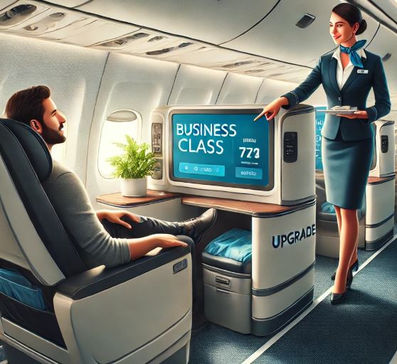비행기 좌석 업그레이드 이미지
