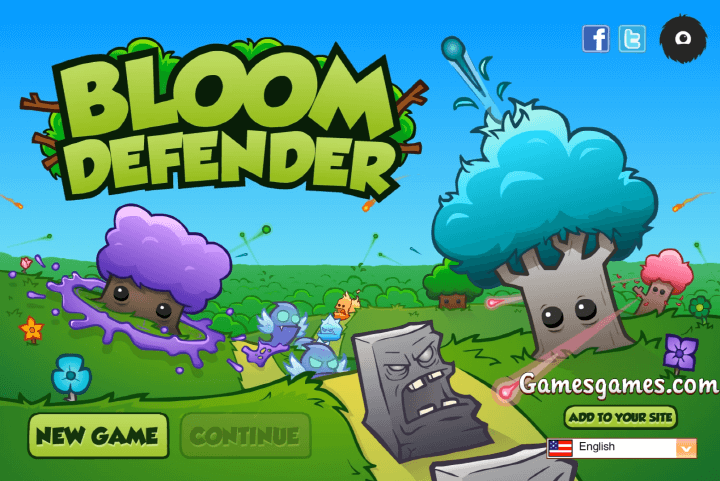 나무디펜스-플래시게임-메인-화면