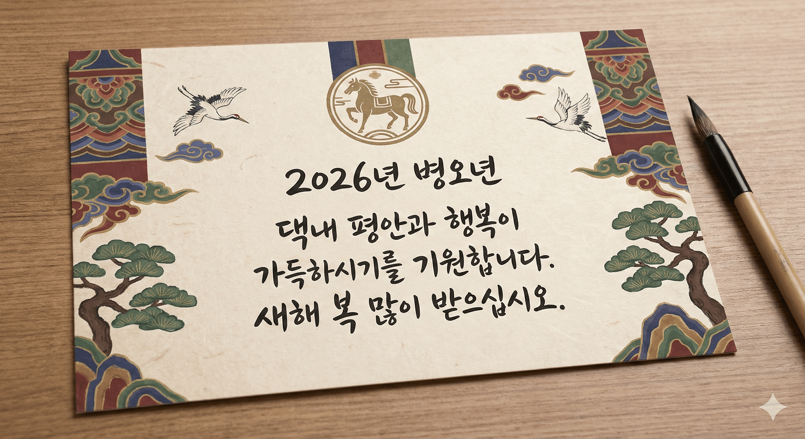 부모님, 선생님, 직장 상사분들께 예의를 갖추면서도 마음을 전하기 좋은 차분한 문구의 새해인사 카드