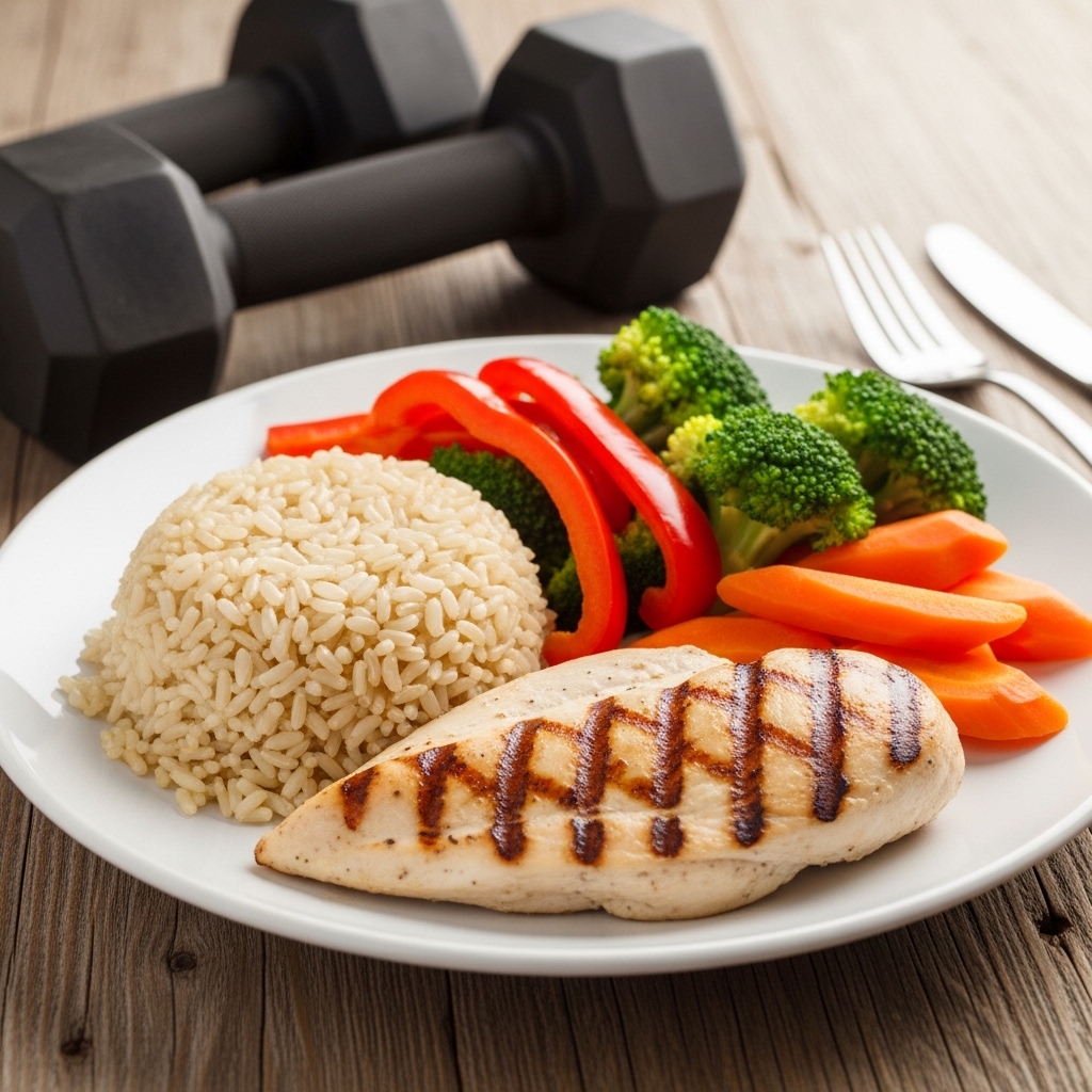 균형 잡힌 식단과 근력 운동의 조화