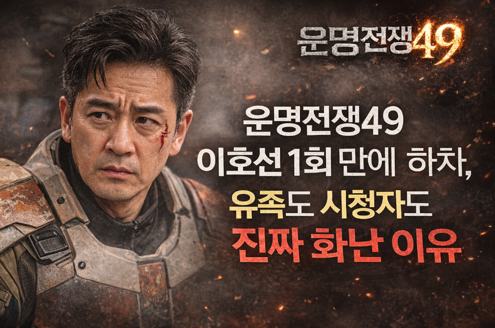 운명전쟁49 이호선 1회 하차, 유족과 시청자가 분노한 진짜 이유
