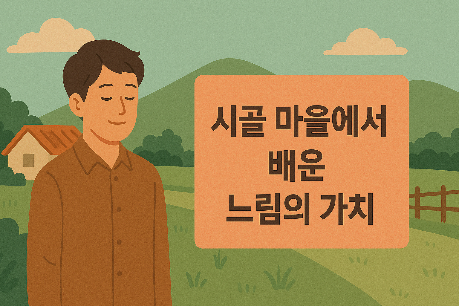 시골 마을의 느림 가치