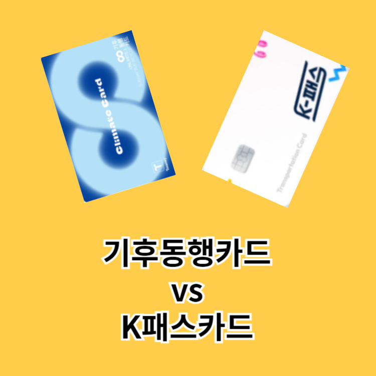 기후동행카드 VS K패스카드