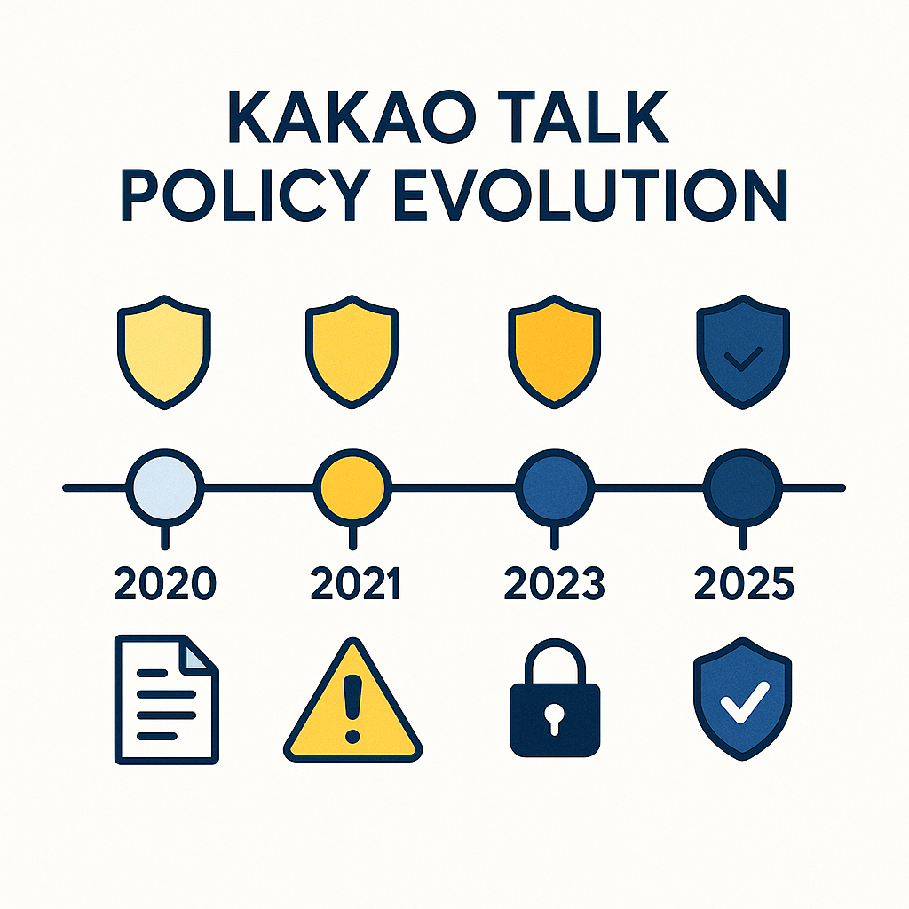카카오톡 정책 변화 타임라인