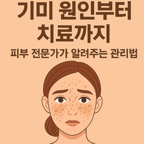 기미 원인부터 치료까지, 피부 전문가가 알려주는 관리법
