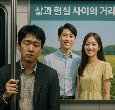 지하철 광고 속 삶