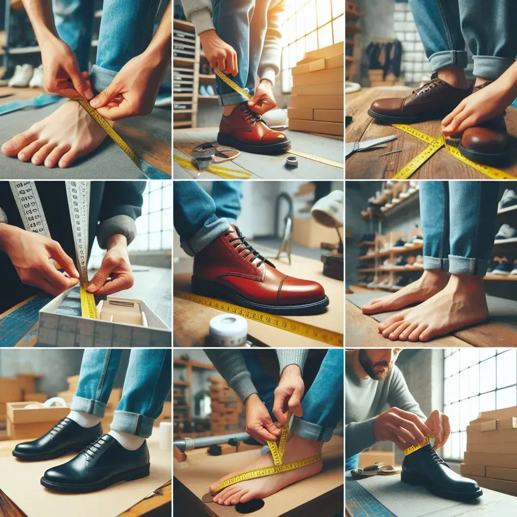 벽에 뒤꿈치를 붙인 상태에서 발끝까지 길이를 재고, 여유분 5~10mm를 더해 사이즈를 선택한다