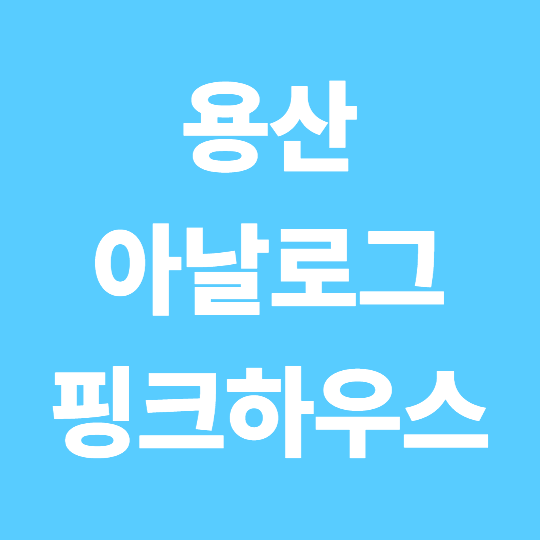 용산 아날로그 핑크하우스 팝업 놓치면 후회