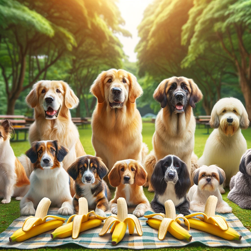 강아지들과 바나나