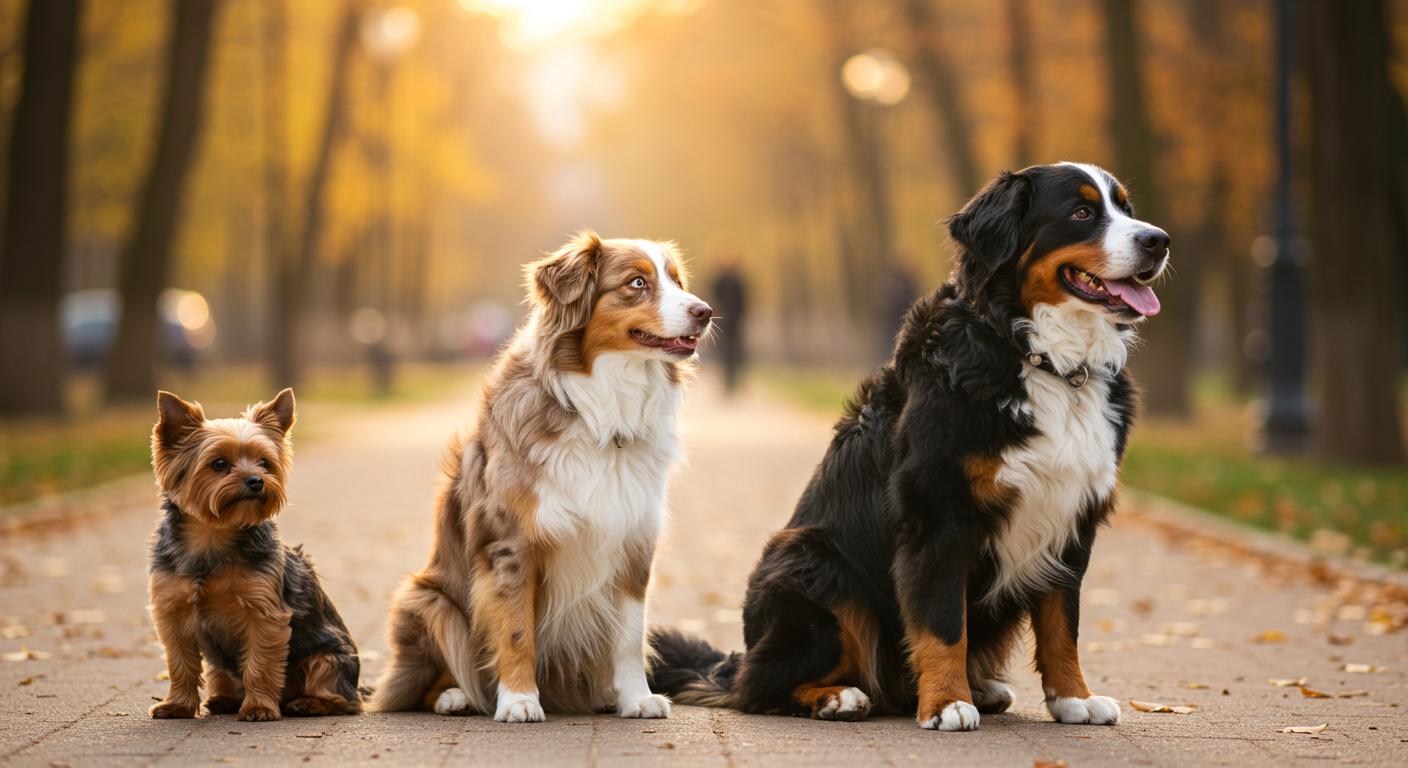 소형견, 중형견, 대형견의 차이점과 입양 시 꼭 고려해야 할 사항 관련 사진