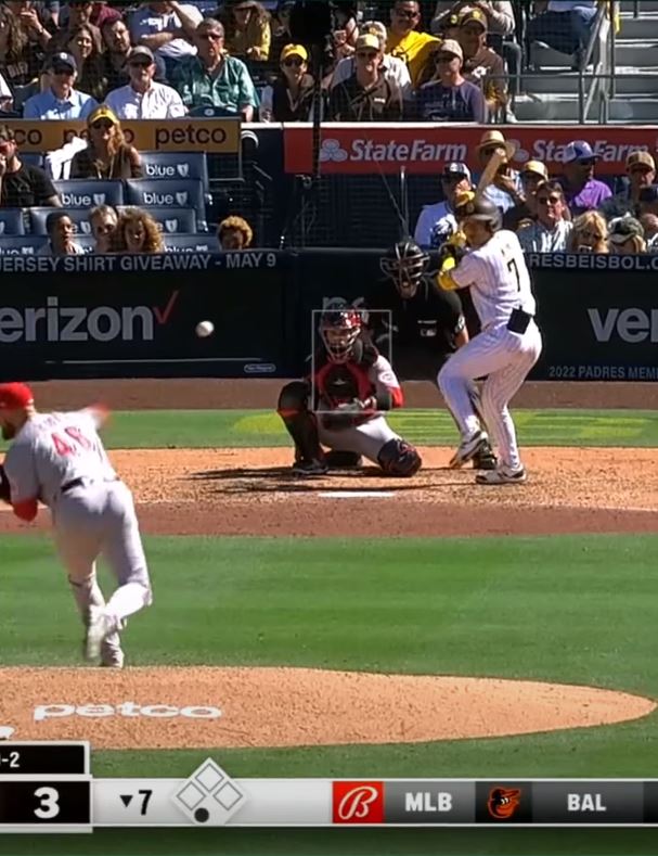 신시내티 파머의 투구 장면