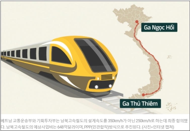 610억 불 규모 '베트남 고속철도 사업' 수주 가능할까?...중국도 군침