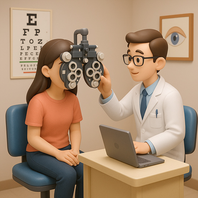 안과진료보는 이미지