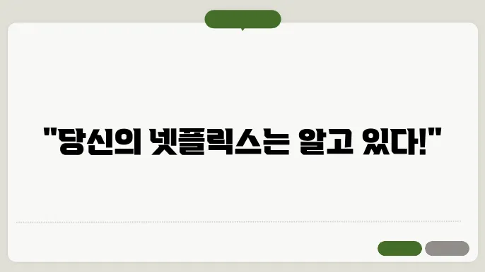 넷플릭스 데이터 관리