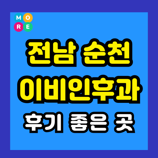 전라남도 순천시 이비인후과 후기 좋고 잘하는 TOP 4곳 추천 ❘ 귀지제거, 귀청소