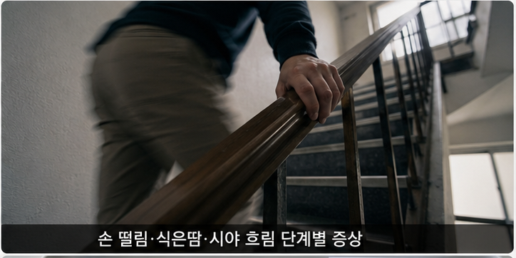 주요 증상 및 단계별 변화