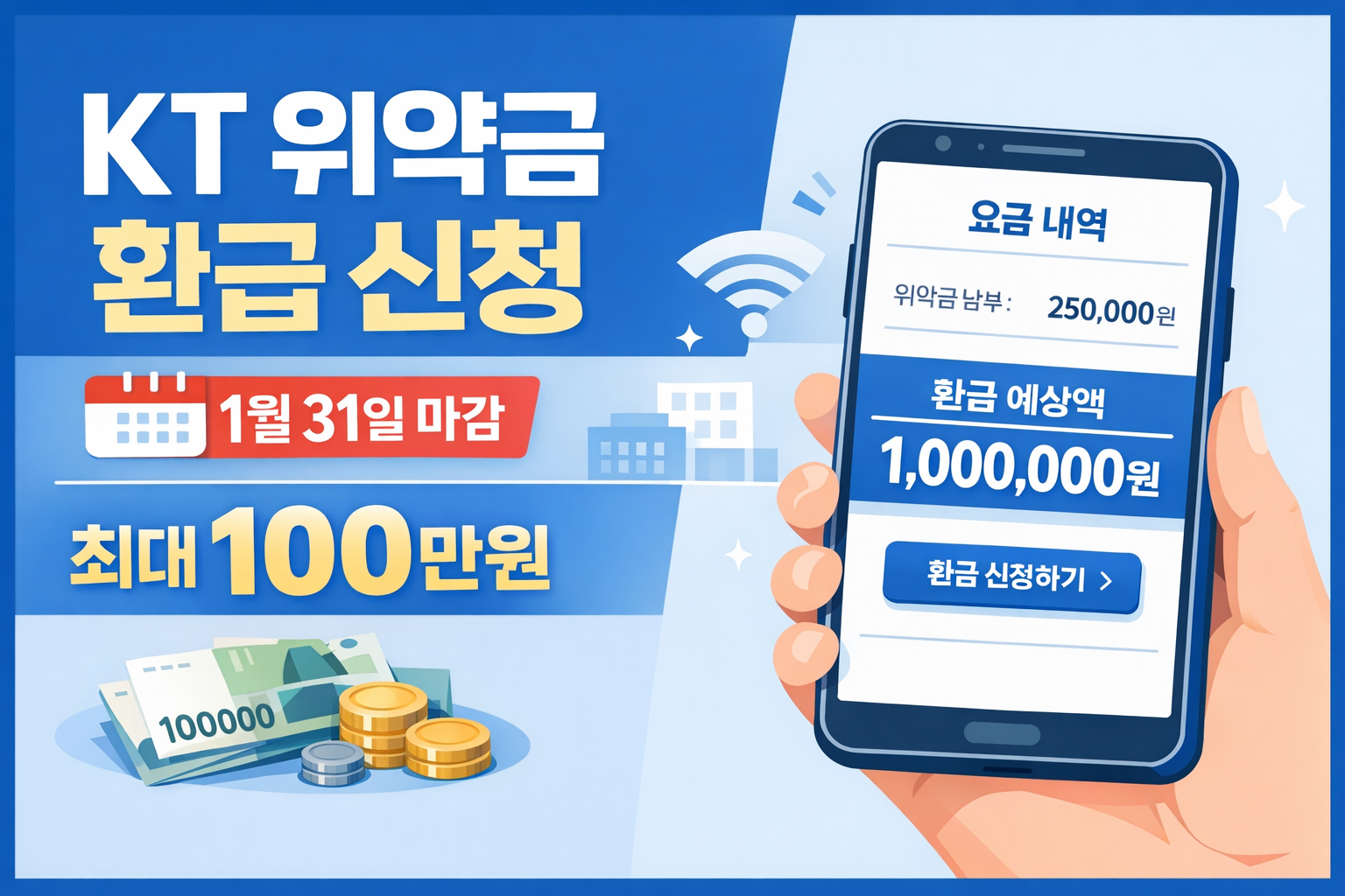 KT 위약금 환급|1월 31일 마감 전 신청 바로가기