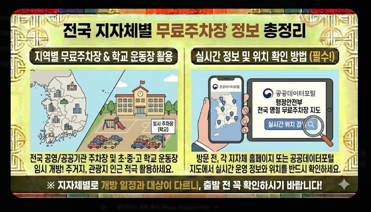 [귀성길] 주요 거점 무료주차장(2026년, 설 연휴, 서울시)(+ 환승주차장)