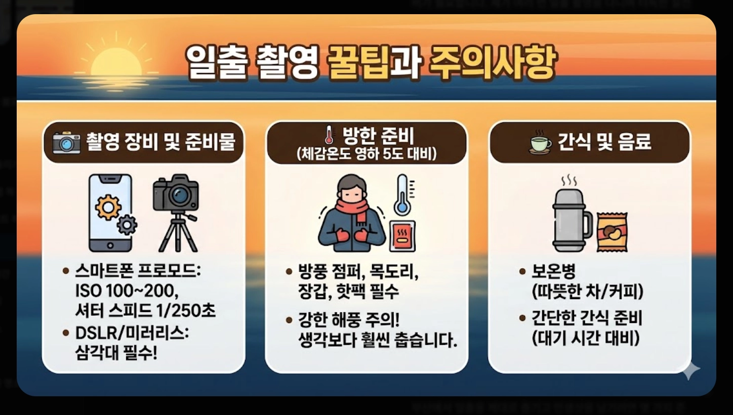 부산 일출 시간 2026 병오년 해돋이 명소 완벽 가이드