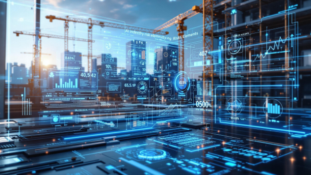 AI 건설 프로젝트 리스크 관리 이미지입니다.