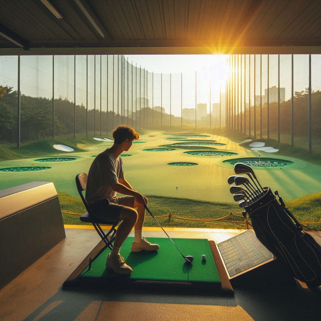 천호동 실외골프연습장 배경